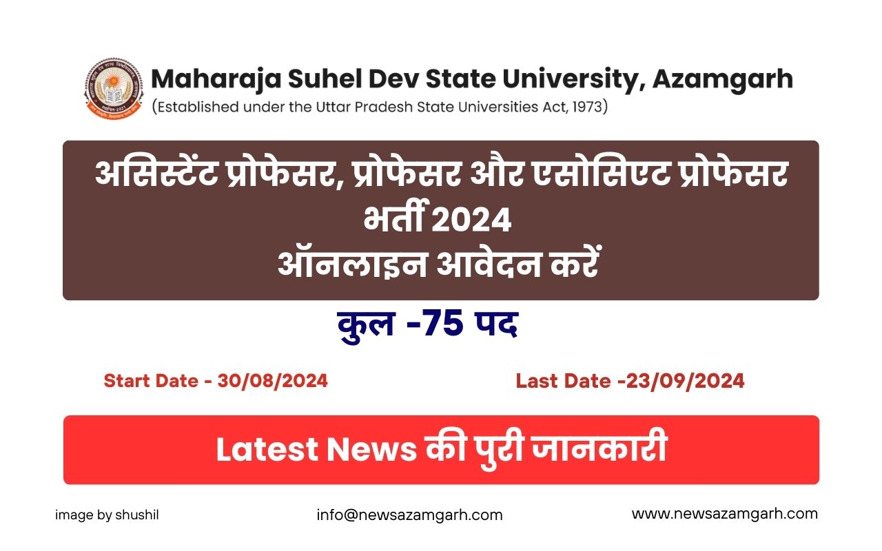 MSDSU Professor, Associate Professor & Assistant Professor Recruitment 2024